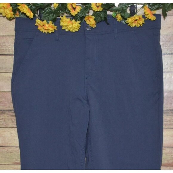 Weatherproof Vintage Mens Blue Straight Leg Nylon Tech Pants Size 36 X 30 Hiking - Picture 2 of 9